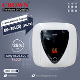 Crown EG-30L(D) Electric Geyser – 30 Litre Water Heater Featuring an Imported Italian Element & Pure ABS Body